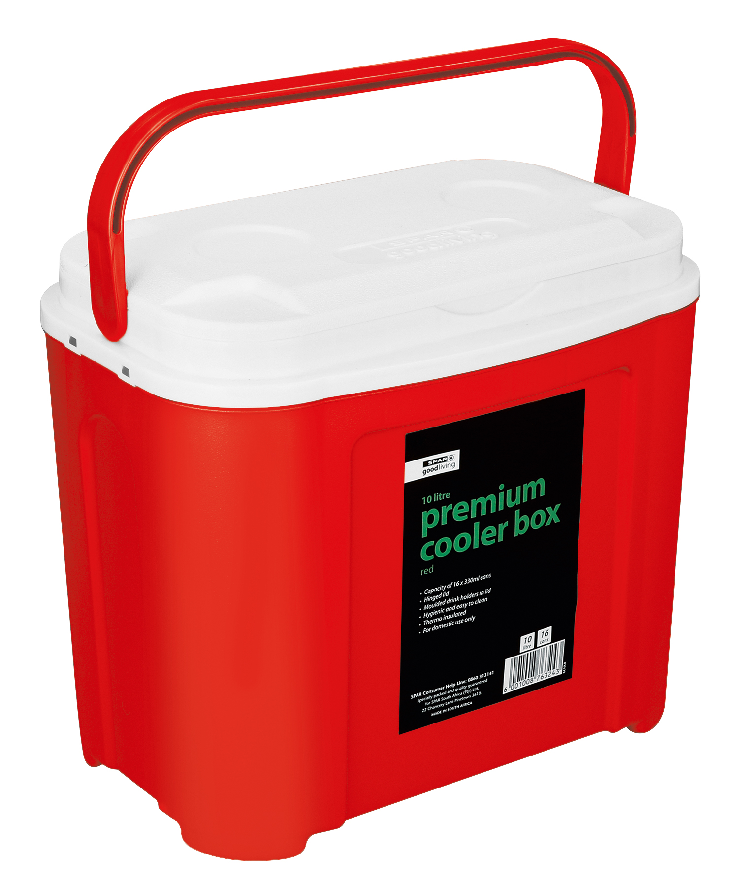 premium cooler box 10 litre (red)
