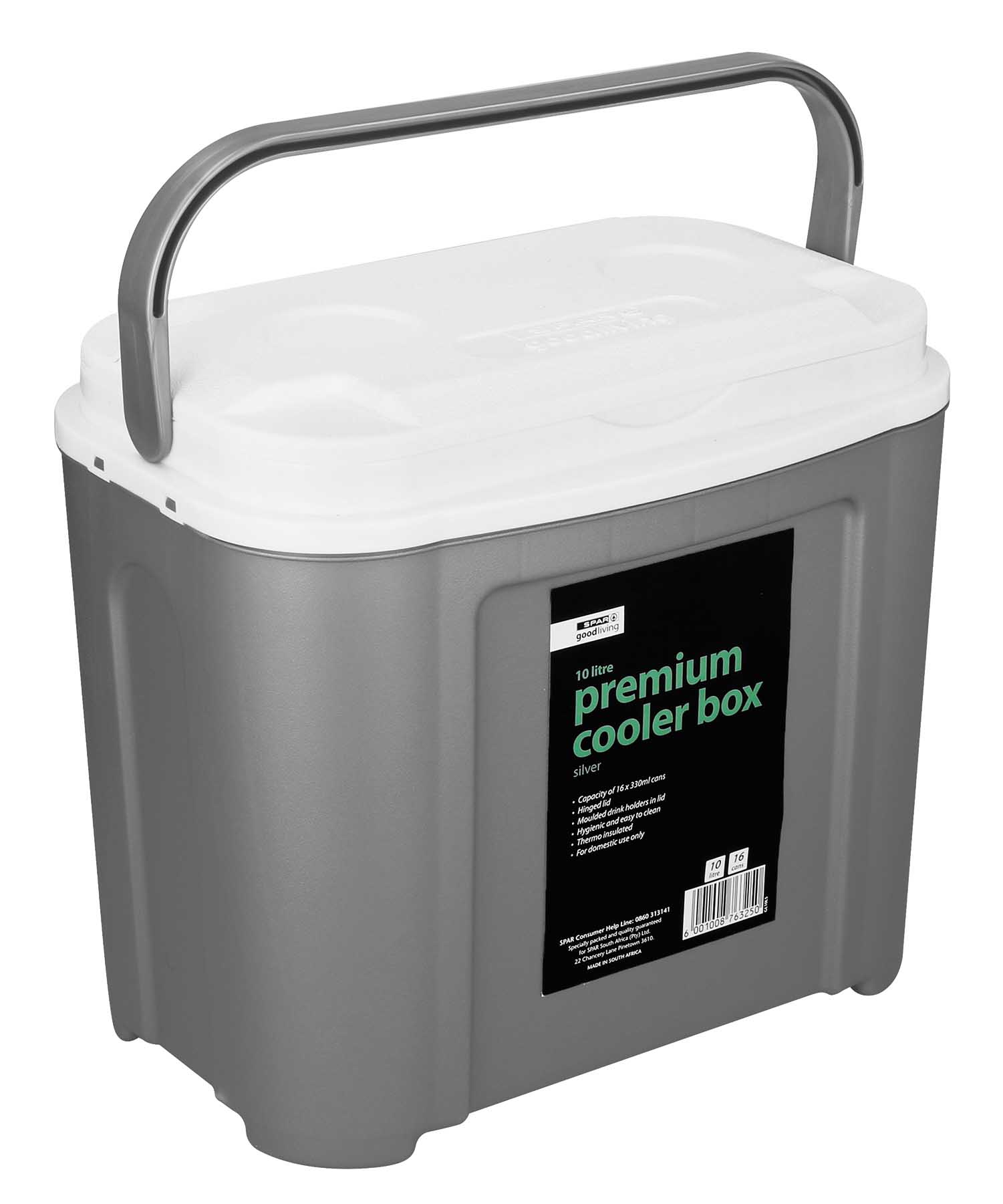 premium cooler box 10 litre (silver)