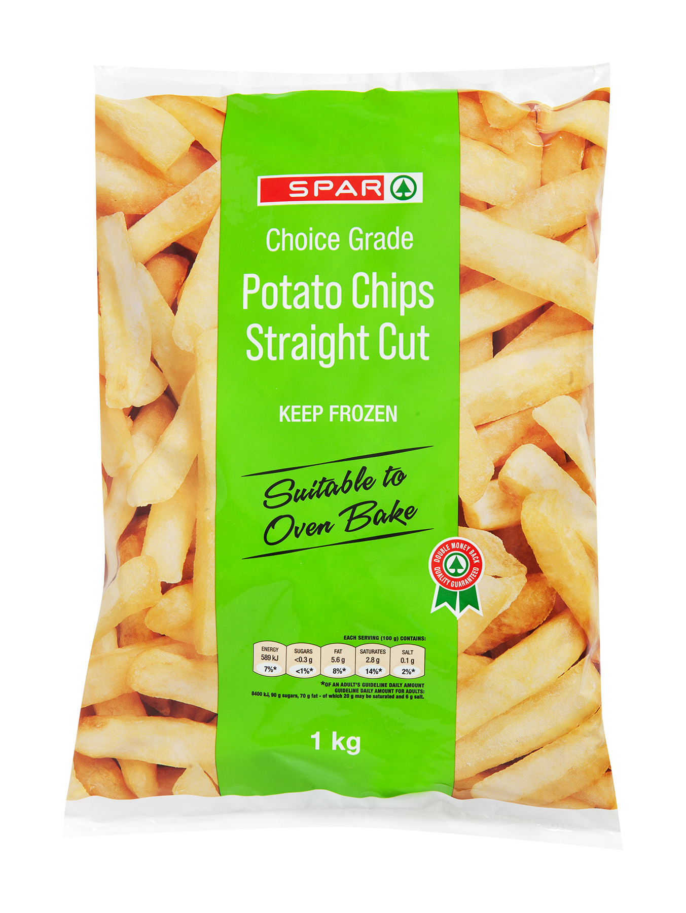 frozen potato chips straight cut  