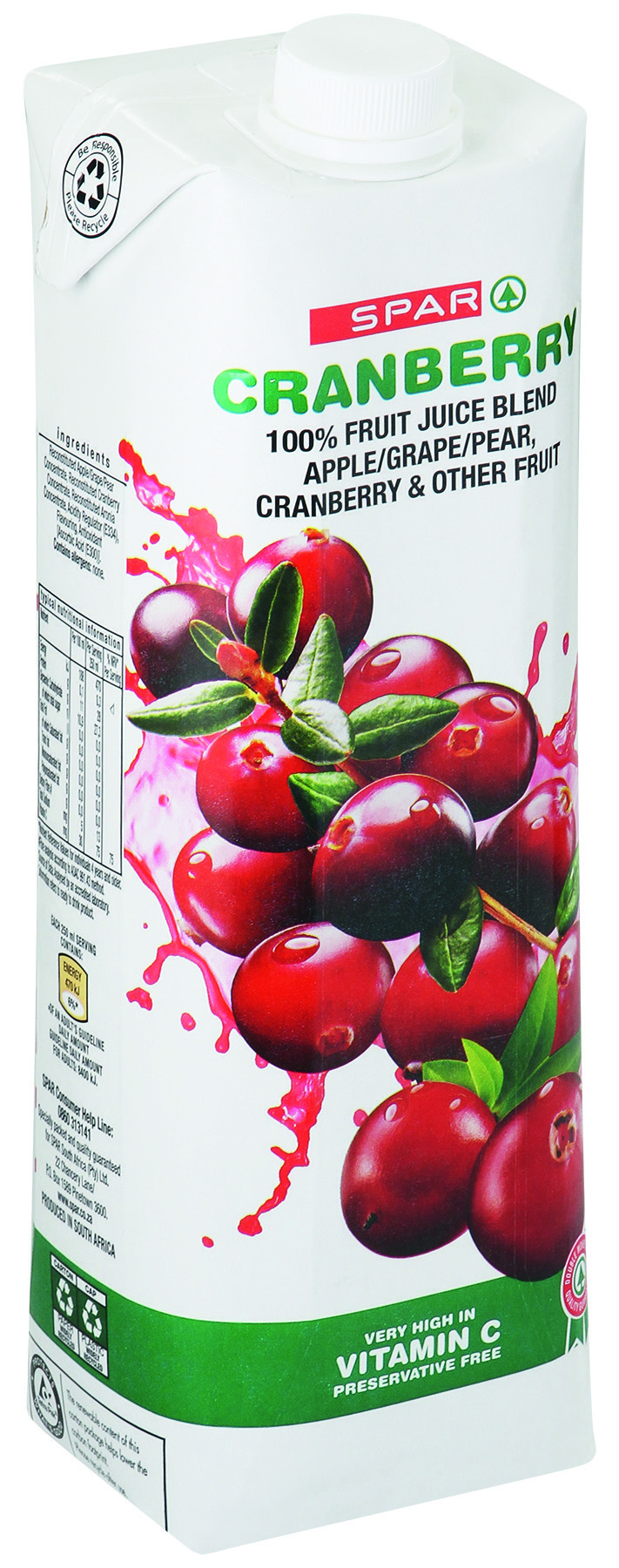 100% fruit juice blend - cranberry