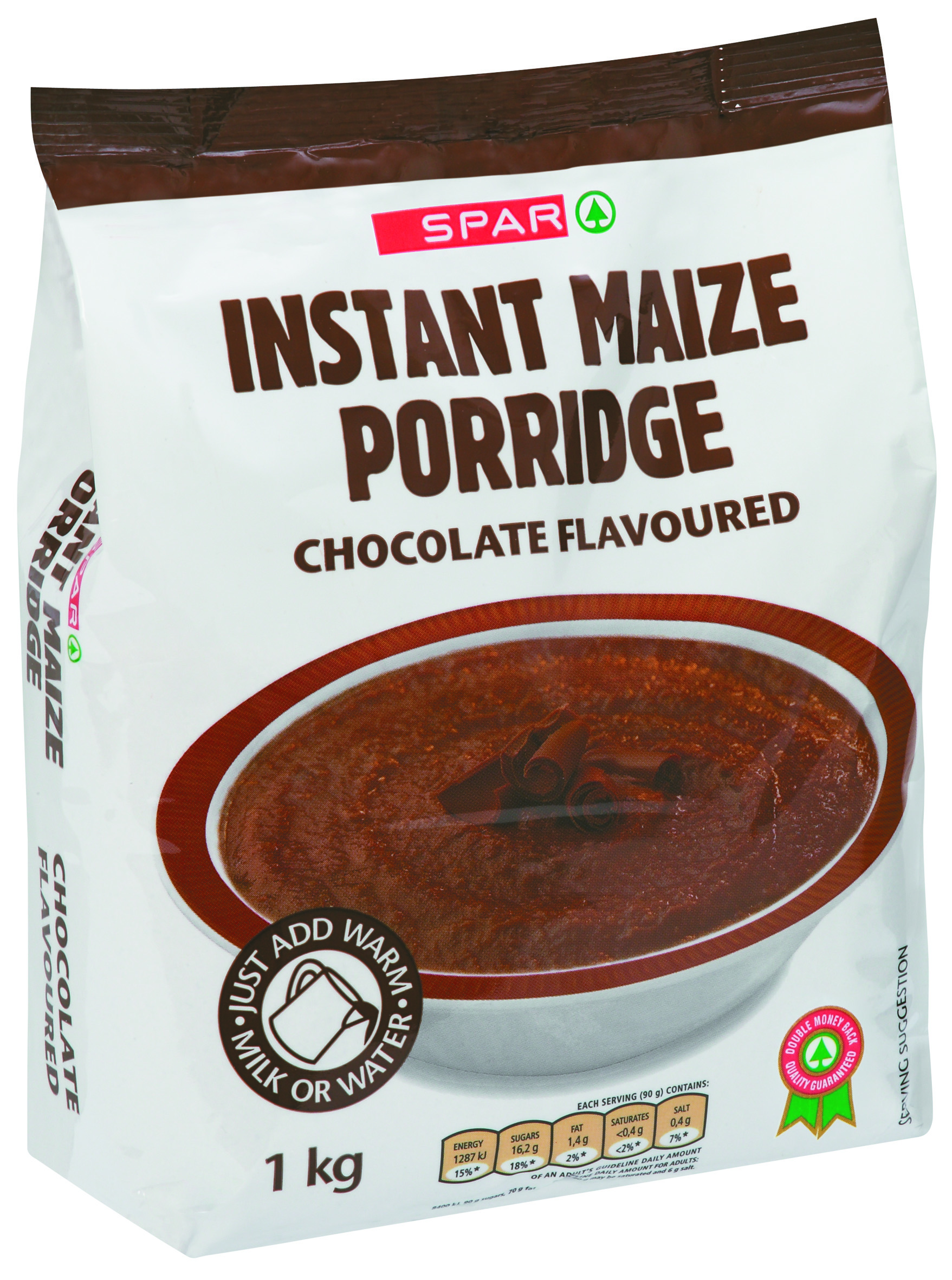 instant maize porridge chocolate flavoured