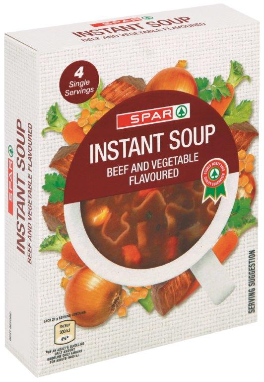 instant soup - beef & vegetable