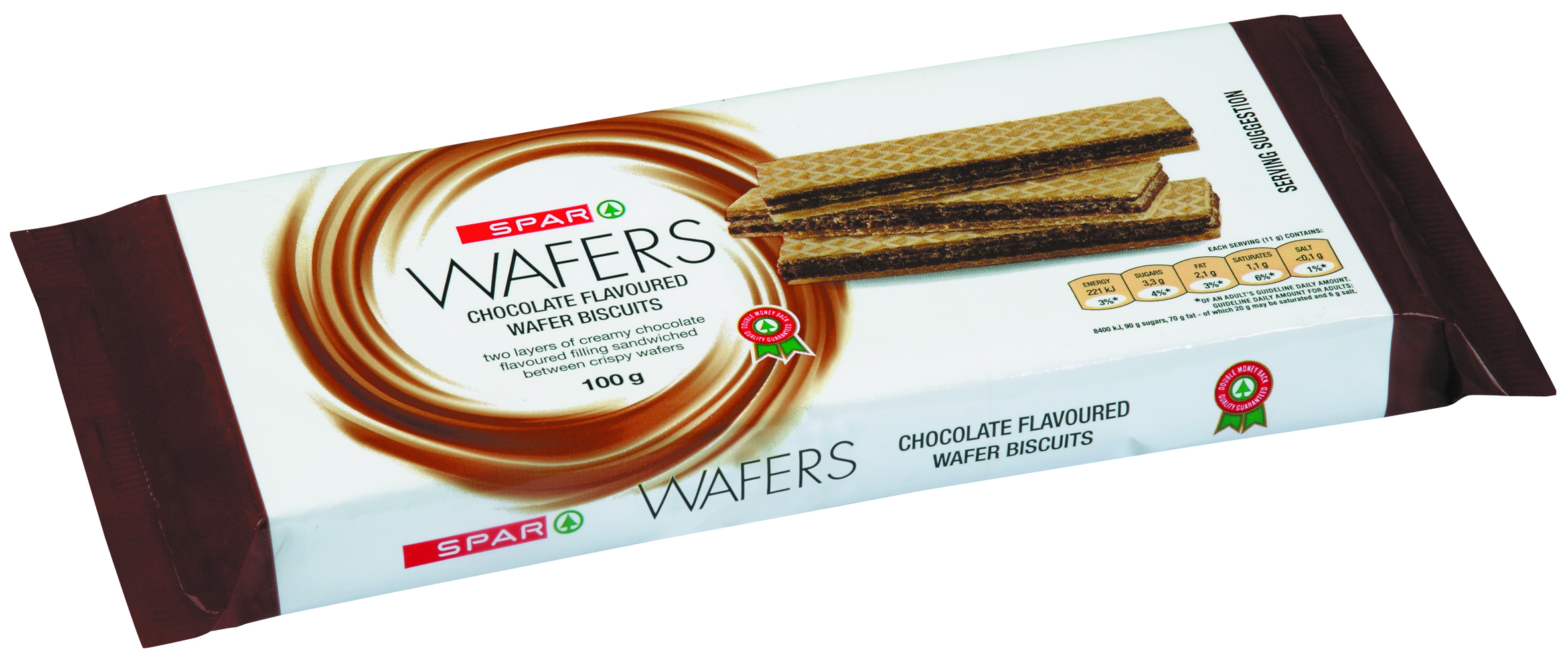 wafer biscuits - chocolate flavoured