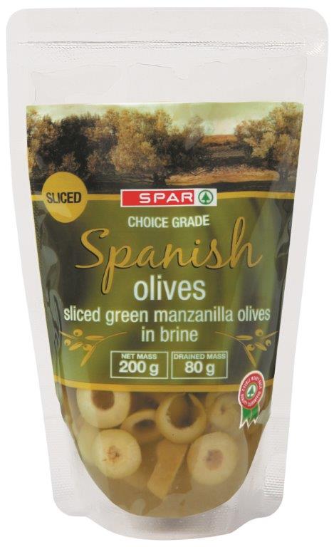 spanish sliced green manzanilla olives