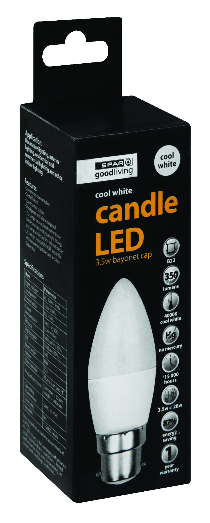 candle led bc cool white