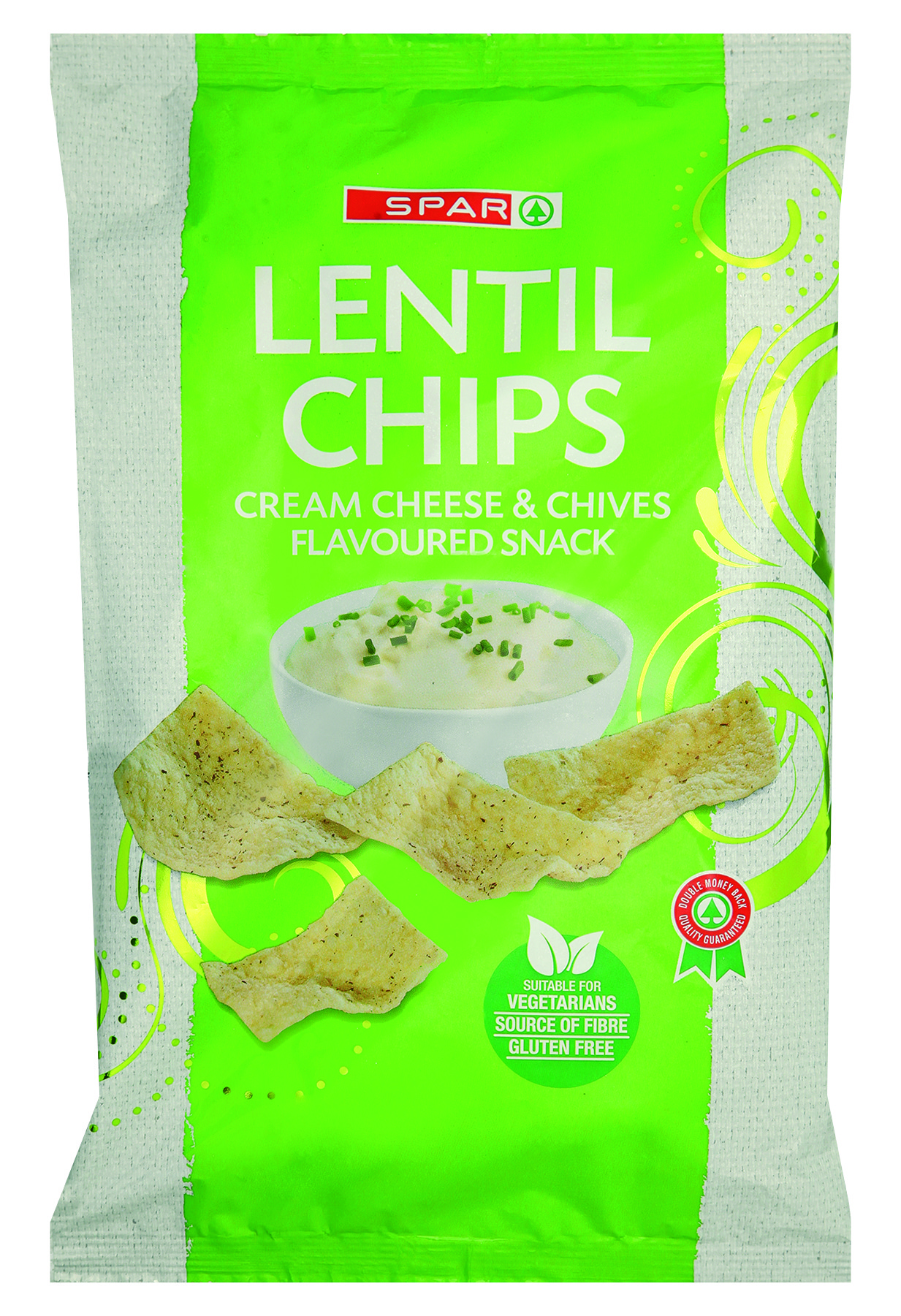 lentil chips cream cheese & chives flavoured