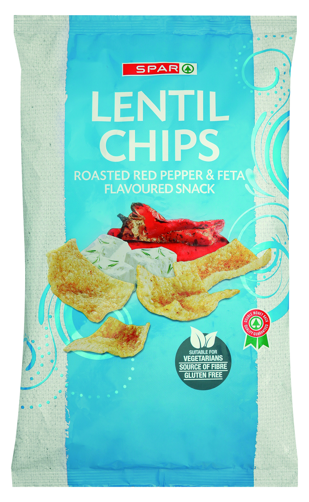 lentil chips roasted red pepper & feta flavoured