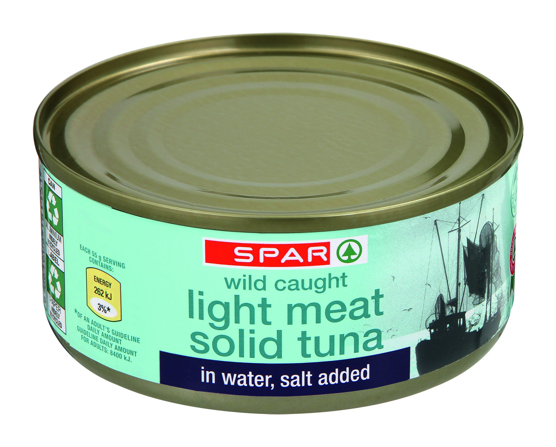 solid tuna in water