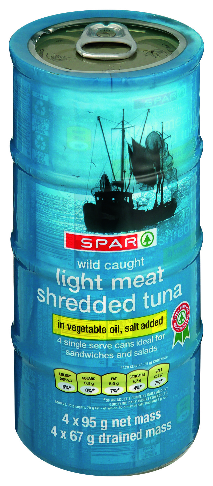 shredded tuna in vegetable oil