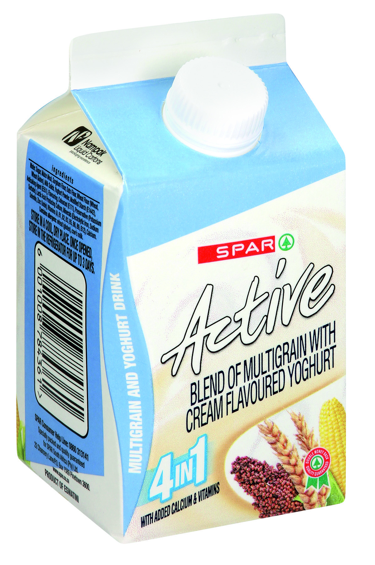 active multigrain drinking yoghurt cream