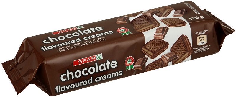 biscuit creams chocolate flavoured