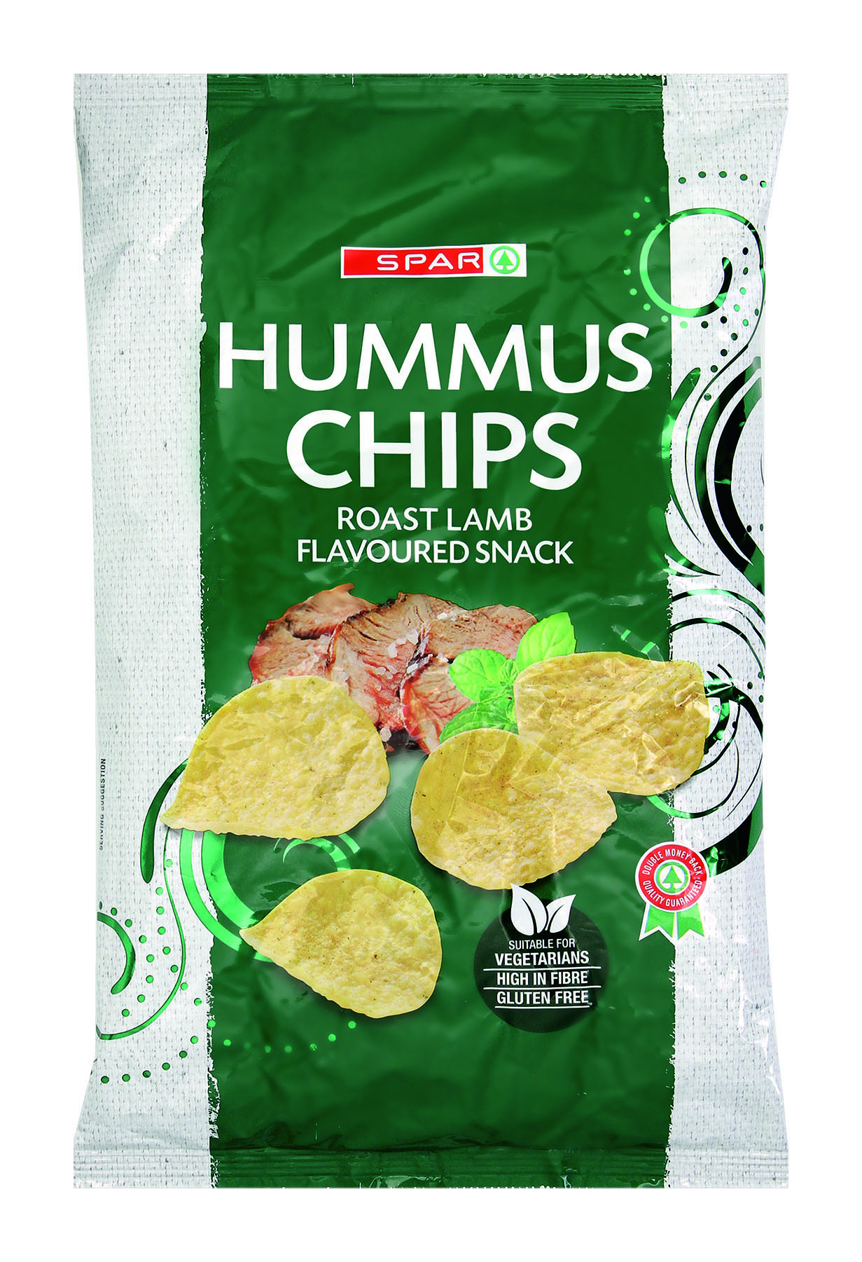 hummus chips roast lamb
