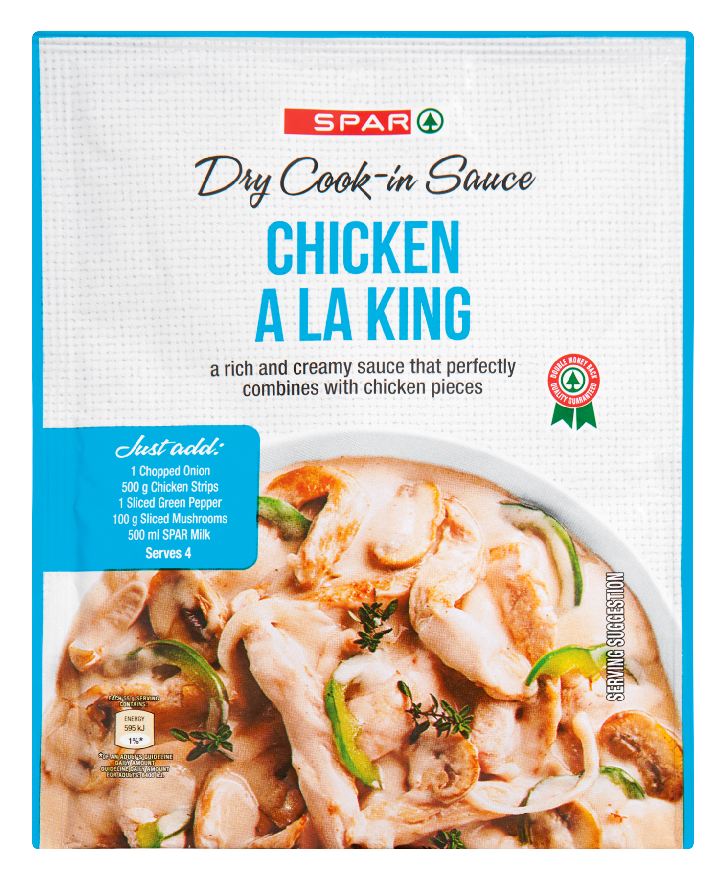 dry cook-in-sauce chicken a la king  