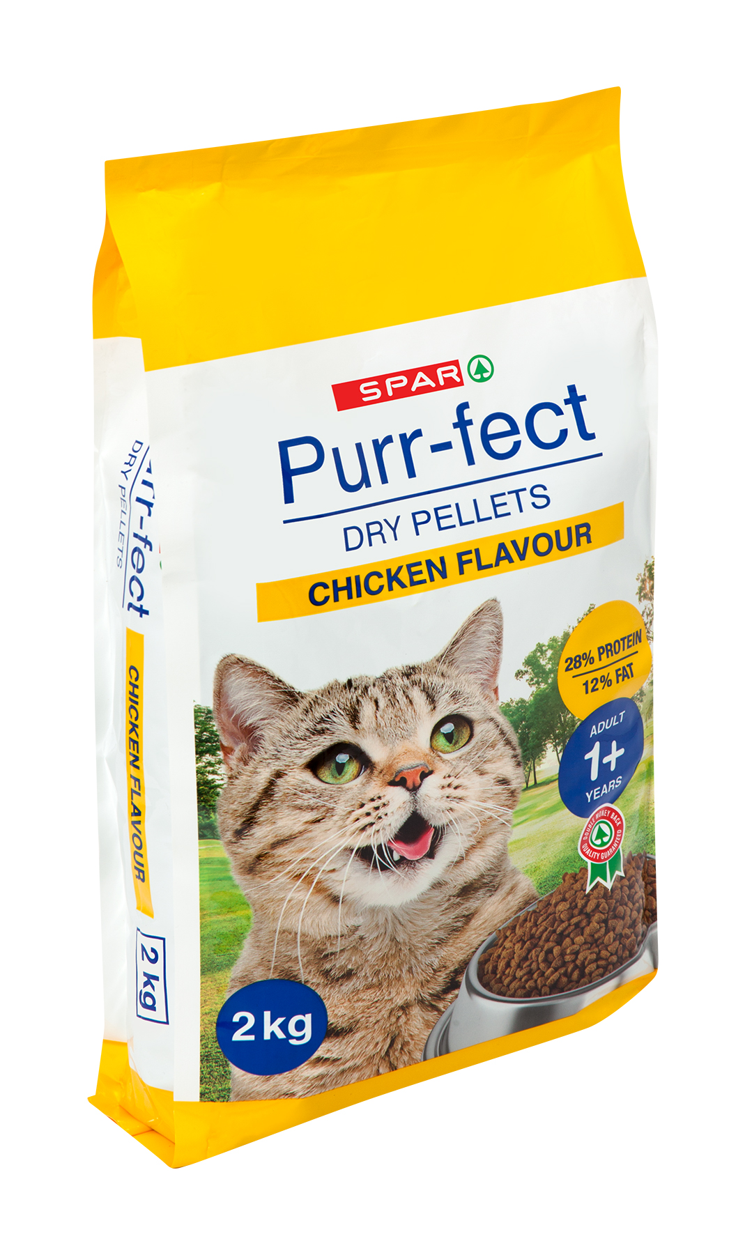 cat food purr-fect dry chunks - chicken flavour (bag)