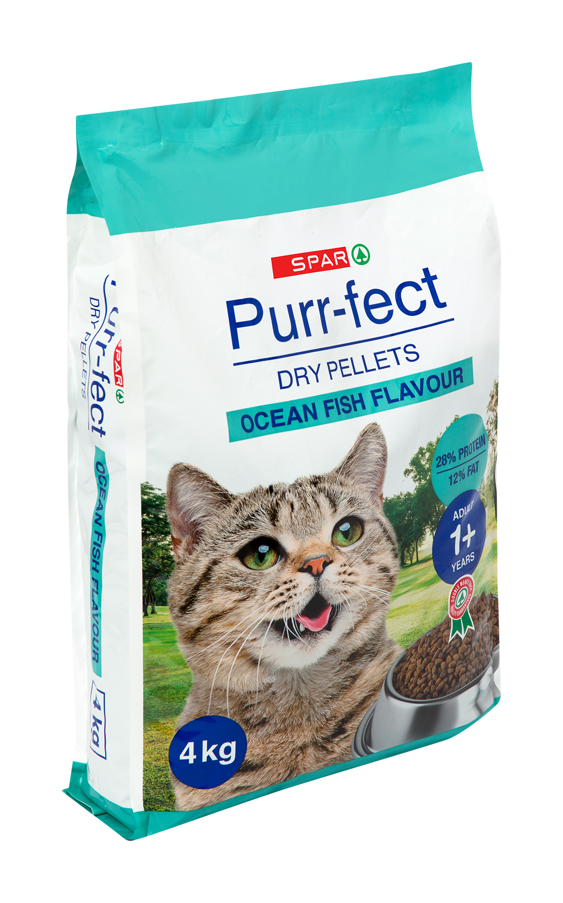cat food purr-fect dry chunks - ocean fish flavour (bag)