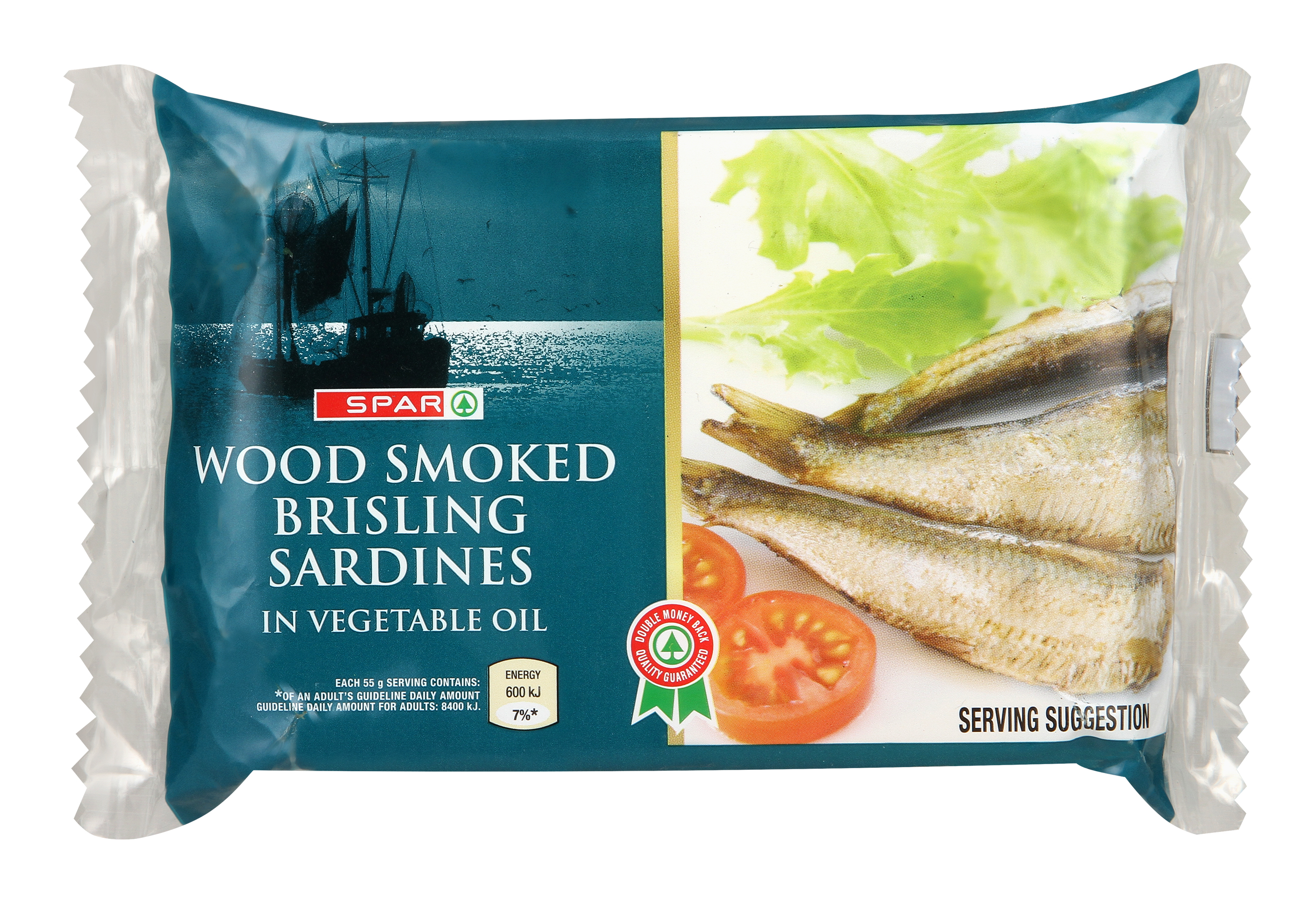 wood smoked brisling sardines in veg oil
