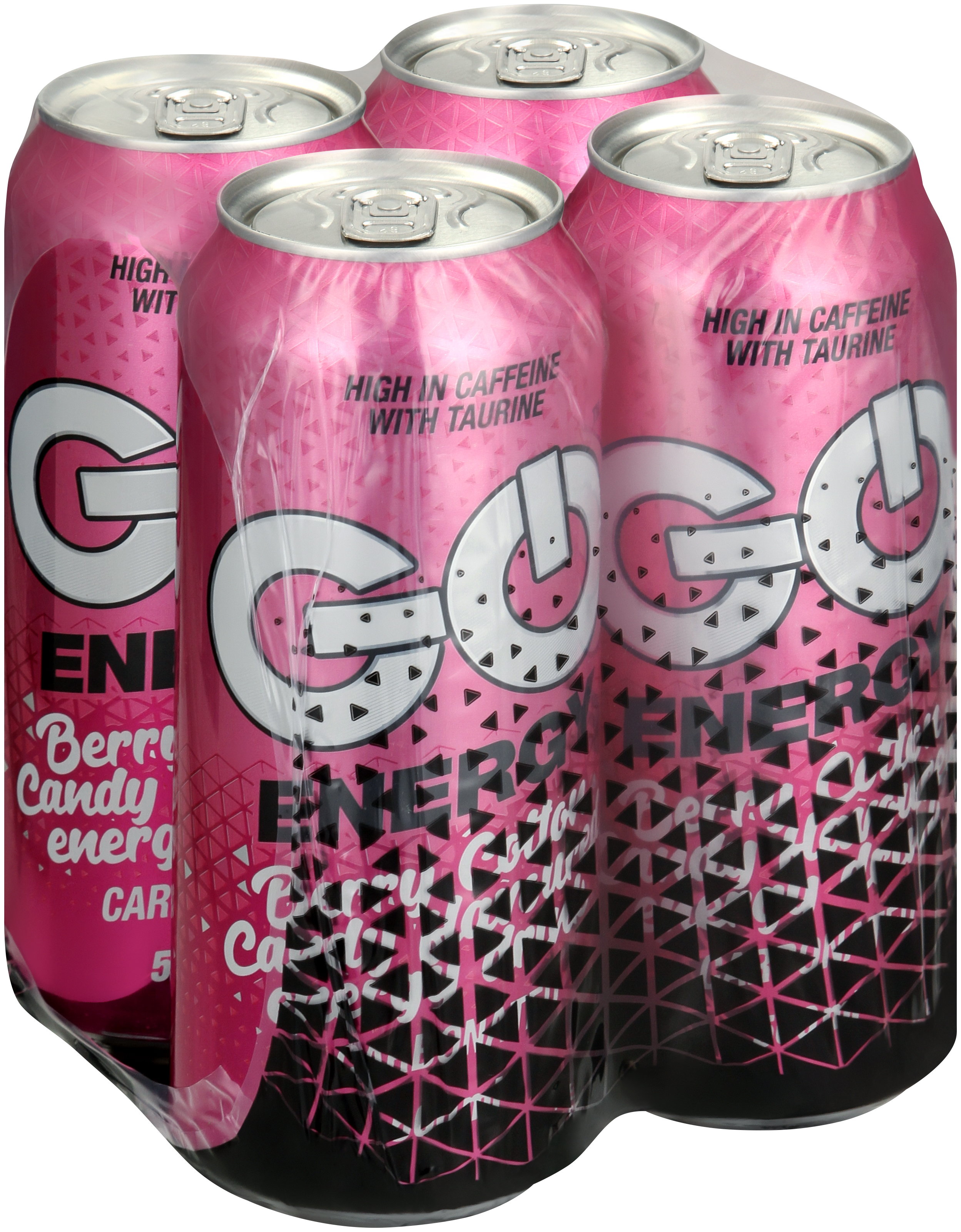 go energy drink berry cotton candy flavoured 4 pack