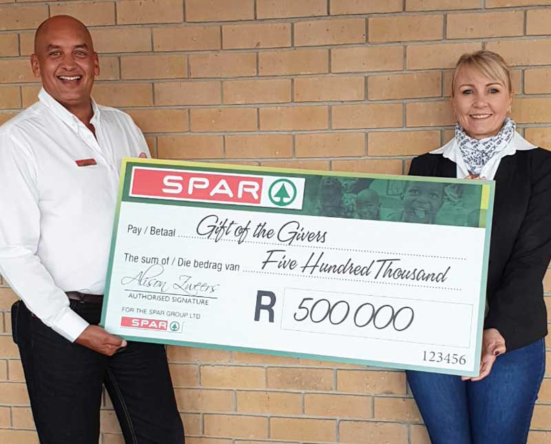 Spar Spar Boosts Efforts Of Gift Of The Givers Foundation